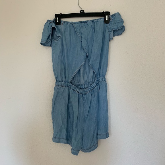 Anthropologie Splendid Chambray Romper - Picture 4 of 4